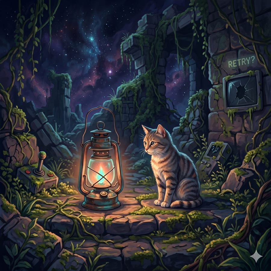 Begleiter-Katze in einem Videospiel