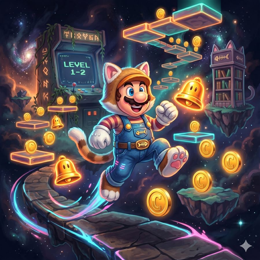 Katzen-Mario aus Super Mario 3D World